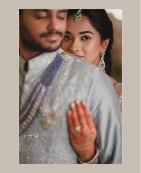 @vijayeesamandco wow-ing us with their unique and stunning clicks! . . . Photography: @vijayeesamandco Shot by @dileepreddy.7 Shot on @nikonindiaofficial . . . #engagedinlove #vijayeesam #vijayeesamandco #moments #wedding #photographer #weddingphotography #weddingmoments #wedmegood #hyderabad #bangalore #bridesessentials #couple #couplegoals #bridesofindia Unique Engagement Poses, Engagement Portraits Poses, Bride Photos Poses, Indian Wedding Poses, Engaged Couples Photography, Indian Wedding Photography Couples, Engagement Photography Poses, Wedding Portrait Poses, Bridal Photography Poses