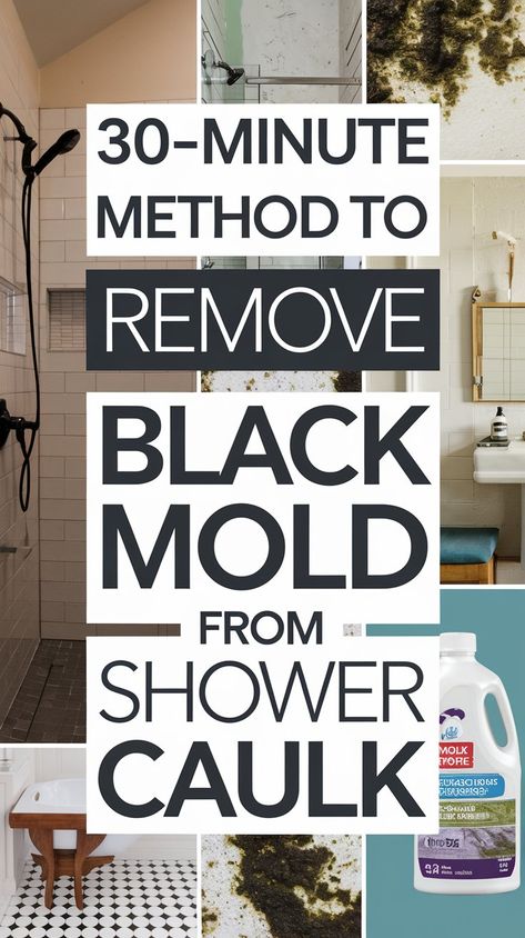 Cleaning Black Mold From Shower Grout, Shower Mold Cleaner, Black Mold In Shower, Cleaning Shower Mold, Remove Mold From Shower, Diy Mould Removal, Clean Shower Grout, Remove Mold Stains, Clean Black Mold