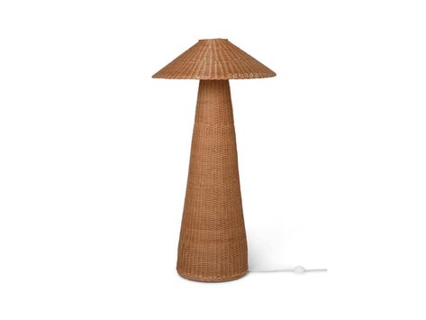 Rattan Lamp, Coconut Grove, Floor Lamp Design, Standing Lamp, Ferm Living, Contemporary Lighting, Diffused Light, Natural Style, Floor Lamp Lighting