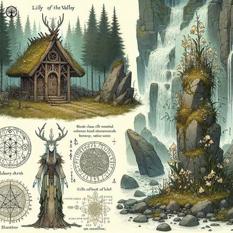 The Wood Between The Worlds, Fantasy Forest House Concept Art, D&d Feywild, Fantasy Forest Concept Art, Feywild Art, Nature Concept Art, Nature Spirit Art, The Forest Game, Fantasy Forest Art