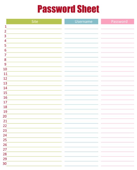 Best Printable Log sheet - printablee.com Printable Password Log, Printable Password Tracker, Inventory Printable, Password Printable, Family Tree Printable, Medication Log, Organizer Template, Password Organizer, Password Tracker