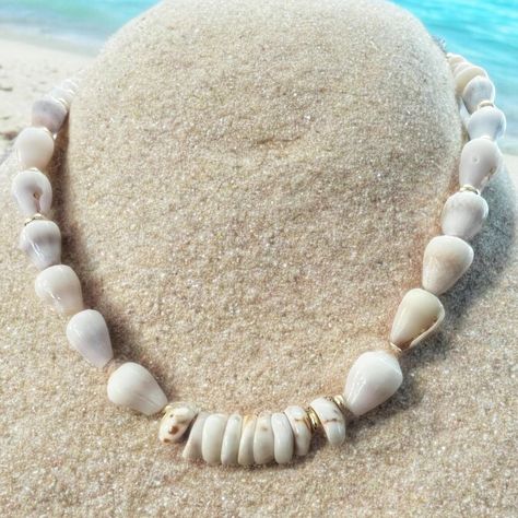 Cone Shell, Puka Shell Necklace, Seashell Jewelry, Puka Shell, Jewelry Lookbook, Shell Necklace, Shell Jewelry, Shell Necklaces, Sea Shells