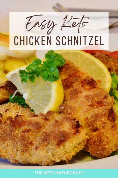 Who says you can’t have your favourite chicken schnitzel and still stay keto? This easy keto chicken schnitty recipe is sure to satisfy your cravings without the guilt of indulging in too many carbs. Enjoy a delicious, crunchy chicken schnitzel that tastes much better than regular bread crumbs. Get ready for an amazing dinner that will leave you wanting more! Keto Chicken Schnitzel Recipe, Keto Chicken Schnitzel, Keto Crumbed Chicken, Weiner Schnitzel, Carb Free Recipes, Crunchy Chicken, Chicken Schnitzel, Carnivore Diet, Carb Free