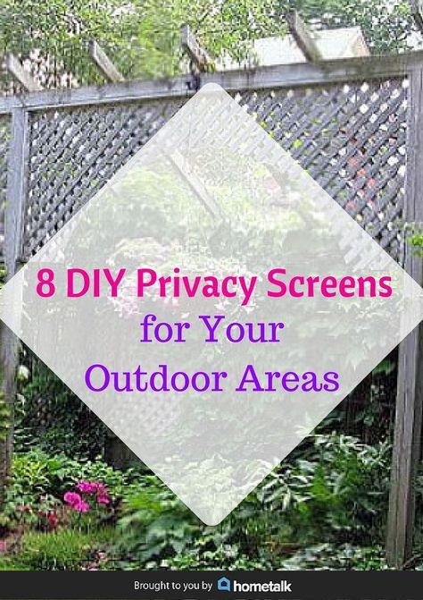 8 DIY privacy screens for your outdoor areas. Diy Privacy Patio Ideas, Outdoor Panels For Patio, Deck Privacy Ideas Diy, Patio Screens Privacy Shades, Outside Privacy Screen, Privacy Fence Panels Ideas, Privacy Walls Outdoor, Privacy Screens For Decks, Privacy Deck Walls