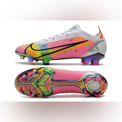 Bright Soccer Cleats, Girls Soccer, Nike Mercurial, Football Boots, Soccer Cleats, Raisin, Nike Men, Pink And Orange, Nike Shoes