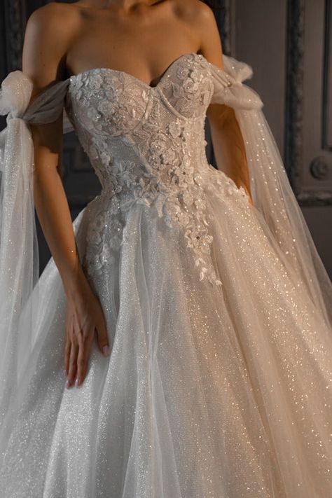 Wedding Dresses & Bridal Gowns | Find The Perfect Dress Here – Olivia Bottega Sparkling Wedding Dresses, Lace And Sparkle Wedding Dress, 2025 Inspiration, Gosfield Hall, Boho Bride Dress, Olivia Bottega, Fluffy Dress, Floral Lace Wedding Dress, Bridal Wardrobe