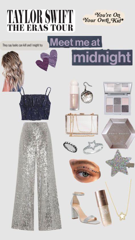 #erastourotufit #taylorswift #glitter #sparkle #midnights #lavenderhaze #YOYOK Eras Tour Outfits Glitter, Eras Tour Outfits Midnights, Midnights Taylor Swift Outfit, Eras Tour Concert Outfit, Preppy Family, Gig Outfit, Taylor Concert, Eras Outfit, Eras Outfits