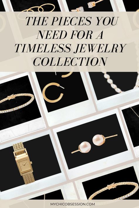 How To Style Your Jewelry, Classic Jewelry Staples, Jewelry For Work, How To Build A Jewelry Collection, Jewelry Staple Pieces, Jewelry Every Woman Should Own, My Jewelry Collection, Minimalist Jewelry Collection, Investment Jewelry Pieces