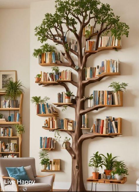 Whimsical Living Room, Kule Ting, Home Library Design, التصميم الخارجي للمنزل, Bookshelf Design, Design Room, Cute Home Decor, Room Decorations, Home Library