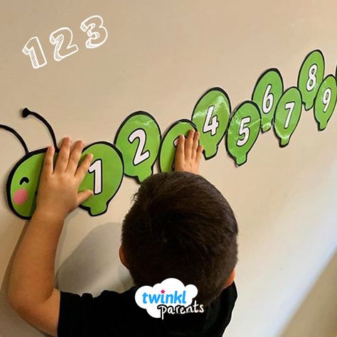 Counting Caterpillar Free Printable, Caterpillar Numbers, Number Caterpillar, Counting Caterpillar, Caterpillar Activities, Hungry Caterpillar Activities, Counting To 120, Creative Math, Circle Time Activities