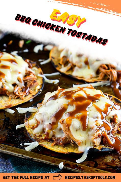 Savor the flavors of summer with these Easy BBQ Chicken Tostadas! This quick and delicious recipe combines tender BBQ chicken with crispy tostadas, topped with fresh veggies and a zesty sauce for a mouthwatering meal. Perfect for weeknight dinners, game day snacks, or casual gatherings, these tostadas are not only simple to make but also versatile. Explore creative variations, and serve them as a crowd-pleasing appetizer or a fun main dish that everyone will love. Pin this recipe for an Bbq Chicken Tostadas Recipe, Chicken Tostada Recipes, Bbq Chicken Tostadas, Best Bbq Chicken, Simply Shredded, Tostada Recipes, Easy Bbq Chicken, Quick Family Dinners, Chicken Tostadas