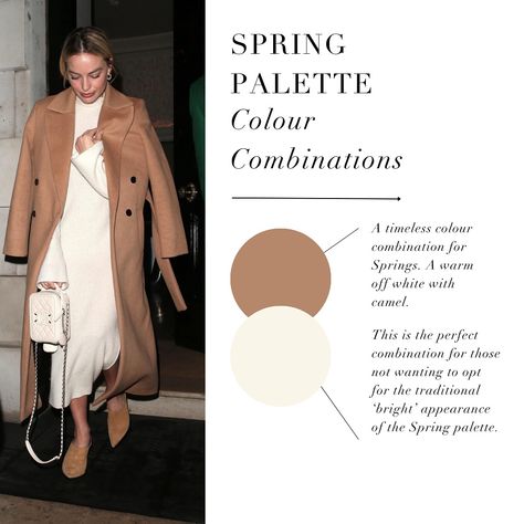 Spring Palette colour combination tips 🤍 Please make sure to read the advice and not just look at the colours, we have included to helpful tips for the lovely Springs out there! . #coloranalysis #colouranalysis #springpalette #coloranalyst #lightspring #truespring #brightspring Flamboyant Natural Light Spring, Light Spring Neutrals Color Palettes, Toned Spring, Light Spring Neutrals, Spring Color Palette Clothes, Bright Spring Neutral Colors, Sunlit Soft Spring, Warm Spring Palette, Warm Spring Outfits