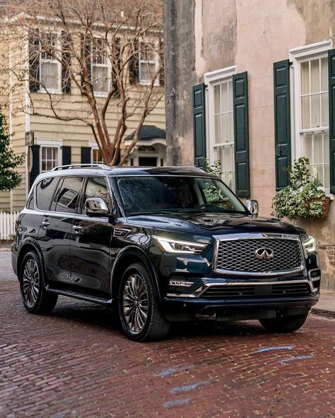 2018 Infiniti QX80 @motortrend on Instagram Infiniti Car Aesthetic, Infinity Qx 80, Infinity Qx, Qx80 Infiniti, Infiniti Suv, Infiniti Qx 80, Infiniti Car, Future Transportation, Fiat Grande Punto