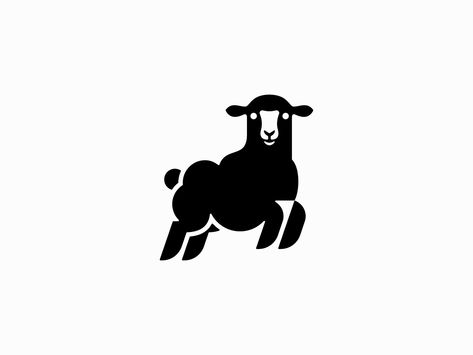 Sheep Logo by Lucian Radu on Dribbble Lamb Outline, Vet Logo, Sheep Logo, St Logo, Sheep Design, Vet Med, Sports Logos, Arrow Design, Logo Ideas