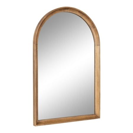 This mirror is perfect for unleashing your inner decorator and transforming your space with a modern transitional look. The Hatherleigh was designed with robust natural wood, providing high-quality durability, a lovely woodgrain, and a charming, rustic brown finish. The classic arch shape is perfect for introducing soft geometry to your space while maintaining a squared-off base for structure and uniformity. Its overall dimensions are 24 inches wide by 1.5 inches deep by 36 inches tall, creating Wooden Wall Mirror, Wood Arch, Arched Mirror, Arch Mirror, Wood Wall Mirror, Modern Transitional, Natural Wood Finish, Wood Mirror, Bathroom Vanity Mirror