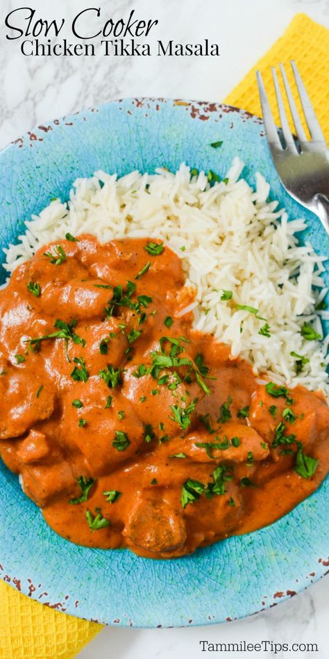 Best Chicken Tikka Masala Recipe, Slow Cooker Tikka Masala, Slow Cooker Chicken Tikka Masala, Chicken Tikka Masala Recipes, Tikka Masala Recipe, Tandoori Masala, Pot Recipes Easy, Chicken Masala, Chicken Tikka Masala