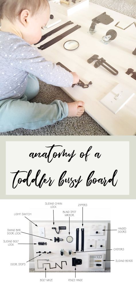 Diy Busy Board Preschool, Diy Sensory Boards, Baby Activity Board, Diy Busy Board, Montessori Busy Board, Diy Sensory Board, Toddler Busy Board, Toddler Activity Board, Busy Board Baby