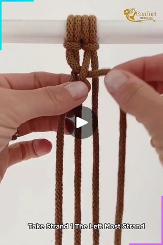 How To Do A Braid With 4 Strands, 4 Strand Braid, Four Strand Braids, Strand Braid, Braid Tutorial, Macrame Design, Button Crafts, Macrame, Craft Ideas