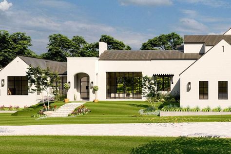 Hilltop Estate, Modern Home Designs, Spanish Modern, Country Retreat, Architectural House Plans, Modern Home Design, Dream House Exterior, Home Designs, Austin Texas