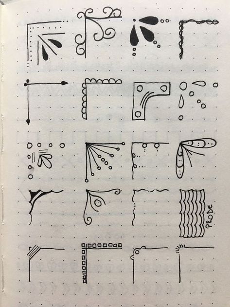 Doodle Border Ideas, Calendar Doodles Ideas, Journal Border Ideas, Buku Diy, Notebook Doodles, Doodle Borders, Bullet Journal Ideas Templates, Note Doodles, Desain Buklet