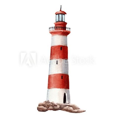 Everything You Need to Know about Lighthouse Clipart #red #and #white #lighthouse #clipart Red And White Lighthouse, Lighthouse Illustration, Lighthouse Clipart, Watercolor Lighthouse, Watercolor Painting Easy, Lighthouse Drawing, White Lighthouse, Lighthouse Tattoo, Graphic Design School