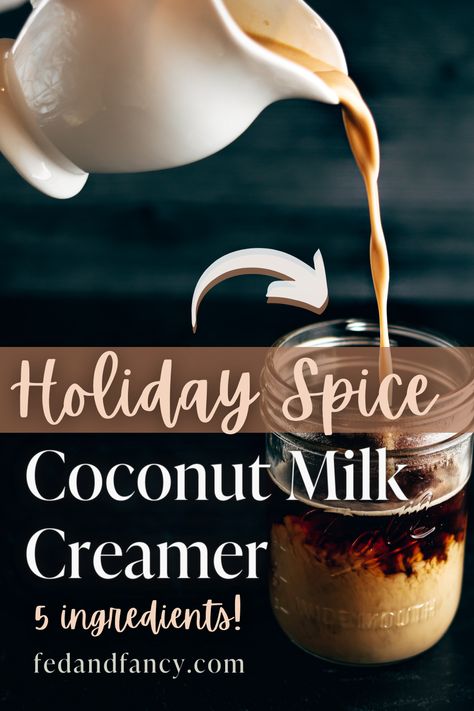 Fall Spice Creamer! Make your own coconut milk creamer with your favorite fall spices 🍂 ☕️ #pumpkinspice #fallspce Coconut Milk Creamer Recipe, Coconut Creamer Recipe, Coconut Milk Coffee Creamer, Coconut Milk Creamer, Homemade Coffee Creamer Recipe, Vegan Coffee Creamer, Healthy Coffee Creamer, Diy Coffee Creamer, Dairy Free Coffee Creamer