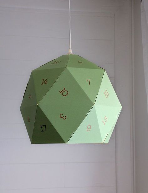 DIY D20 Lamp (easy IKEA hack) - Our Nerd Home Deco Gamer, Dnd Room, Diy Geek, Geek Home Decor, Nerd Home, Nerdy Decor, Nerd Decor, Board Game Room, Nerd Room