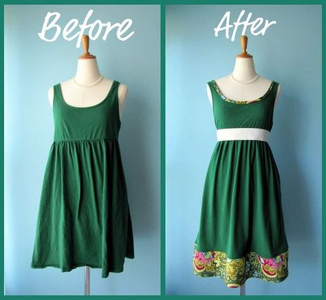 The Ultimate List: 50 Upcycle / Refashion Projects To Inspire You - Page 2 of 5 - Creating My Kaleidoscope Refashion Dress, Clothes Upcycle, Diy Clothes Refashion, Diy Clothes Videos, Diy Vetement, Ropa Diy, Upcycled Fashion, Recycle Clothes, Refashion Clothes