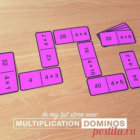 Dominoes Math Games, Math Night, Division Facts, Math Multiplication, Math School, Math Intervention, Math Work, Times Tables, Desain Signage