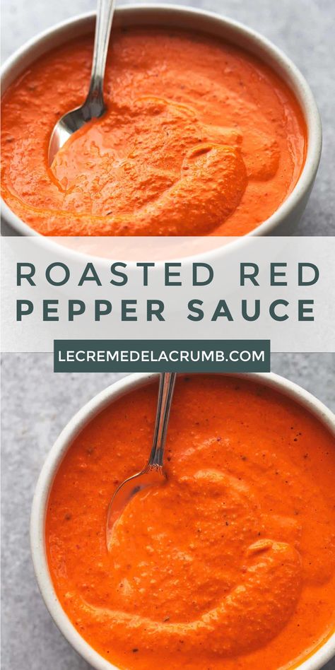 Red Pepper Almond Sauce, Red Pepper Spaghetti Sauce, Roasted Red Peppers Sauce, Roasted Red Pepper Puree, Red Pepper Sauce For Fish, Easy Roasted Red Pepper Sauce, Red Pepper Tomato Sauce, Roasted Peppers Sauce, Sweet Pepper Sauce Recipe