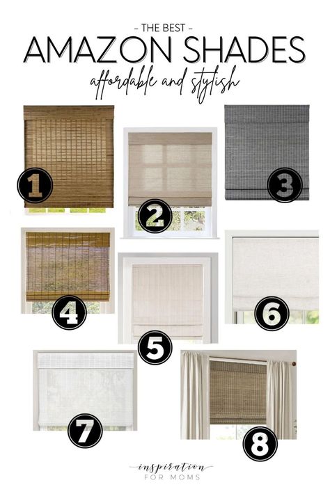 The best Amazon shades! Bamboo, Roman shades, textured shades, and more! Shop all the shades you see here: https://liketk.it/4sX0V #amazonshades #romanshades #windowshades Window Coverings For Casement Windows, Hang Blinds Above Window, Window Treatments 3 Windows In A Row, Two Curtain Rods One Window, Curtains For Windows Close Together, Neutral Window Shades, Types Of Window Shades, Back Door Blinds Ideas, Best Shades For Windows