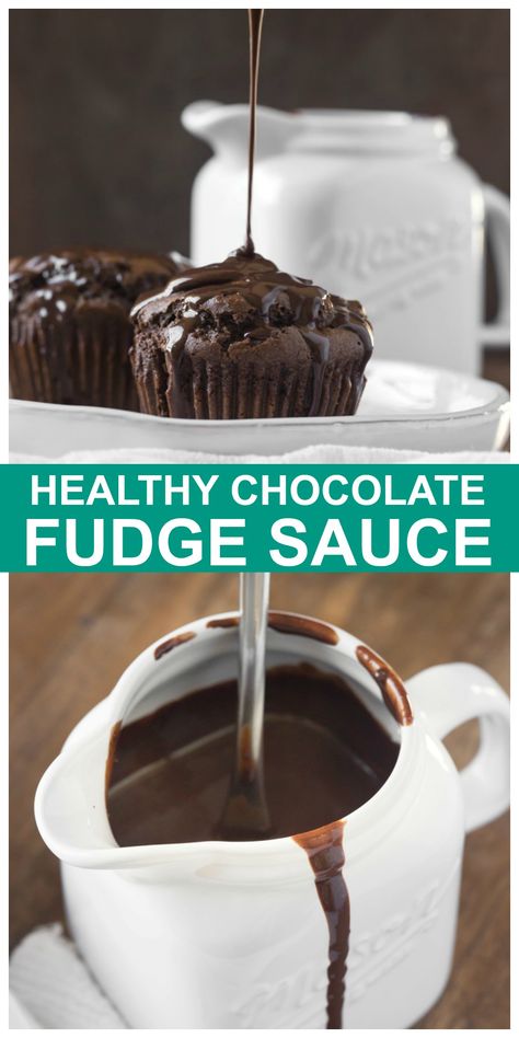 Wfpb Cookies, Vegan Patisserie, Healthy Chocolate Fudge, Ella Vegan, Homemade Chocolate Sauce, Chocolate Fudge Sauce, Plant Based Desserts, Vegan Sauces, Fudge Sauce