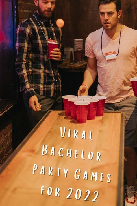 91 Hilarious Bachelor Party Games - Fun Party Pop Bachelor Party For Men, Beer Olympics Bachelor Party, Bacholer Party Ideas For Men, Bachelor Party Games Activities, Mens Bachelor Party Games, Bachelor/bachelorette Party Games, Bachelor Games For Men, Couples Bachelor Bachelorette Party Games, Co Ed Bachelor Bachelorette Party Games