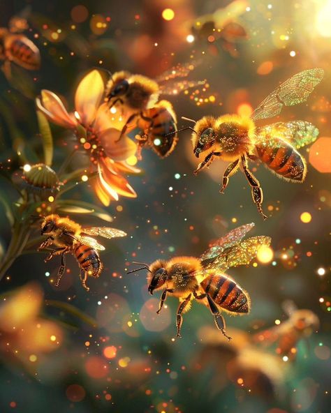 Because I love bees 💛 beehive dream . . #bees #bee #queenb #beehive #ai #nature #ia #dreamlike #digitalart Honey Bee Aesthetic Wallpaper, Beehive Painting Ideas, Bees Aesthetic, Bee Aesthetic, Honeycomb Tattoo, Phone Customization, I Love Bees, Ni Idea, Honey Bees