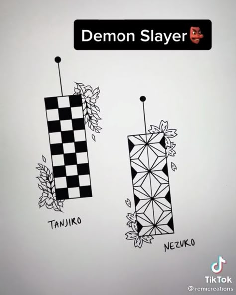 Demon Slayer Matching Tattoo Ideas, Demon Slayer Tattoo Matching, Small Tattoos Demon Slayer, Demon Slayer Symbol Tattoo, Matching Demon Slayer Tattoos, Anime Sibling Tattoos, Demon Slayer Flower Tattoo, Matching Anime Tattoos Best Friends, Matching Tattoos Anime