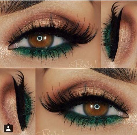 5 Bold Eye Makeup For Homecoming - Alyce Paris Machiaj Smokey Eyes, Halloween Smink, Mekap Mata, Bold Eye Makeup, Flot Makeup, Smink Inspiration, Green Makeup, Makijaż Smokey Eye, Makeup Eye Looks