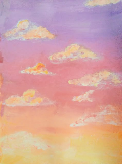 Can be a sunrise or a sunset, it really depends on my mood. I just wanted to paint a pink sky with my acrylics.   Pink sky , wallpaper , aesthetic, acrylics , painting , clouds Aesthetic Acrylics, Cloud Painting Acrylic, Painting Clouds, Sunset Painting Acrylic, Ciel Rose, Sky Art Painting, Sunrise Painting, Cute Canvas Paintings, Sky Wallpaper