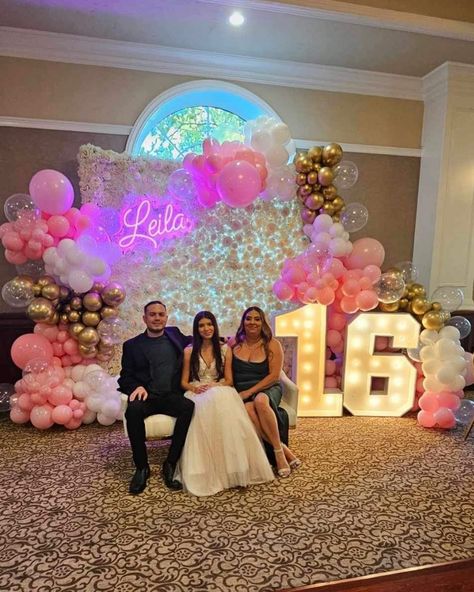 Custom Neon Sign For A Sweet 16 Backdrop 🩷 . . . . -Sweet 16 Backdrop Decor -Custom Neon Signs #sweet16 #sweet16ideas #partydecorations #partydecor #flowerwall #balloongarland #pinkdecor #pinkparty #partyideas #partyplanner #sweet16decor #neonsigns #explorepage #sweet16party Photo Booth Backdrop Sweet 16, Purple Sweet 16 Decorations Ideas, Flower Sweet 16 Theme, Sweet 16 Backdrop Ideas, Sweet 16 Backdrop, 16 Backdrop, Sweet 16 Party Planning, Purple Sweet 16, Sweet 16 Pictures