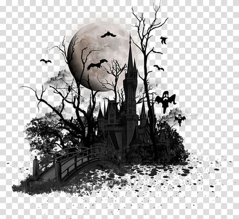 Ghost Png For Editing, Halloween Overlays Png, Halloween Overlays, Ghost Background, Halloween Overlay, Dandelion Drawing, Editing Png, Halloween Borders, House Png