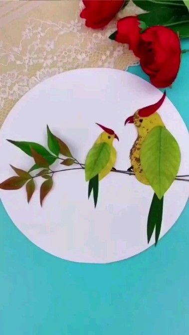 Diy & Craft Fair в Instagram: «Food art || DIY || ❤️ 𝔻𝕠𝕦𝕓𝕝𝕖 𝕥𝕒𝕡 ❤️ 📌Tag others who will love to make it * * * * No intension of copyright infringement ❌ DM for credit…» Leaf Art For Kids, Leaf Crafts Kids, Leaf Art Diy, Dry Leaf Art, Autumn Leaves Craft, Pressed Flower Crafts, Aktivitas Montessori, Leaf Crafts, Seni 3d