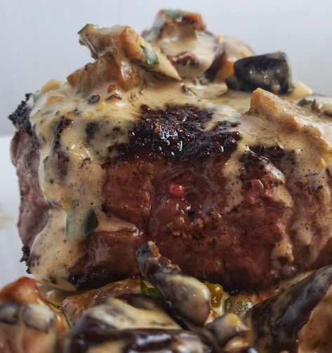 Mushroom Cream Sauce, Filet Mignon Recipes, Steak Dishes, Mushroom Cream Sauces, Mushroom Sauce, Steak Dinner, Beef Dinner, Grocery Stores, My Mouth