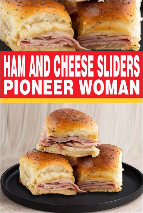 Ham and Cheese Sliders Pioneer Woman Pioneer Woman Hamburger Sliders, Pioneer Woman Ham And Cheese Sliders, Christmas Ham And Cheese Sliders, Pioneer Woman Sliders, Make Ahead Ham And Cheese Sliders, Han And Cheese Sliders Hawaiian Rolls, Pioneer Woman Recipes Appetizers, Han And Cheese Sliders, Ham And Cheese Sliders On Hawaiian Rolls