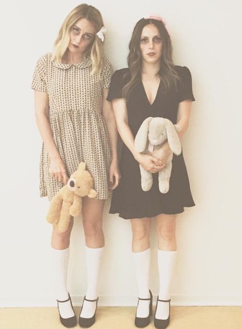 Be a dead doll for Halloween Creepy Doll Halloween Costume, Creepy Doll Costume, Creepy Doll Halloween, 2015 Halloween Costumes, Kostuum Halloween, Best Celebrity Halloween Costumes, Creepy Costumes, Celebrity Costumes, Celebrity Halloween