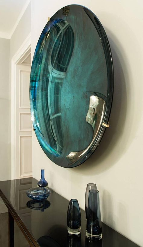 Concave Mirror by Christophe Gaignon, France, 2015 | From a unique collection of antique and modern wall mirrors at https://www.1stdibs.com/furniture/mirrors/wall-mirrors/ Concave Mirror, Concave Mirrors, Wall Mirror Diy, Store Concept, Tinted Mirror, Mirror Inspiration, Antique Mirror Wall, Mirror Wall Bedroom, Mirror Design Wall