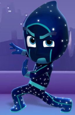 Night Ninja is one of the nighttime villains from the Disney Junior show PJ Masks. This mysterious figure is almost never involved in actual fighting. Most of the time, he relies on his henchmen, the Ninjalinos, to do his dirty work. Night Ninja, Luna Girl, Pj Masks Birthday Party, Pj Mask Party, Disney Jr, Pj Masks Birthday, Disney Wiki, Anti Hero, Dirty Work