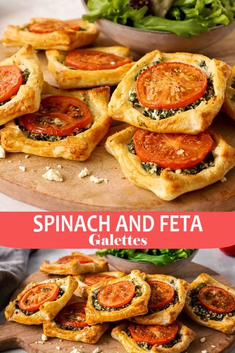 Chicken Healthy, Vegetarian Appetizers, India Food, Spinach And Feta, Brunch Ideas, Food Videos Desserts, Recipes Chicken, Light Recipes, Brunch Recipes