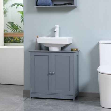 Descriptions:  Have to store half your toiletries in the bathroom and half in the hall closet? This bathroom cabinet from HOMCOM will be your storage space saving grace. Pedestal Sink Cabinet, Pedestal Sink Storage, Narrow Bathroom Vanities, Sink Bathroom Cabinet, Bathroom Sink Cabinet, Pedestal Sink Bathroom, Freestanding Bathroom Cabinet, Under Sink Storage, Hall Closet