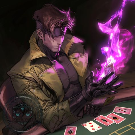 Gambit’s Game   "Gambit sees your bet, and raises it. 'Cause the cards always be in my favor."  #gambit #xmen #cardsharp #alwayswinning #masterofcards #xmen97 #poker #classicxmen #marvel #xmenuniverse #uncannyxmen #comicbooks #comicbookgeek #epic #xmen92 #90sxmen #marvelstudiosxmen #xmenedits #gambitedit #gambitedits   🃏✨ Play the hand you’re dealt with @codetoons, where every draw tells a story. Place your bets! Gambit Fanart X Men, Gambit Cards, Gambit Xmen 97, Gambit Pfp, X Men Gambit, Gambit Fanart, Gambit Icon, Gambit Art, Gambit Xmen