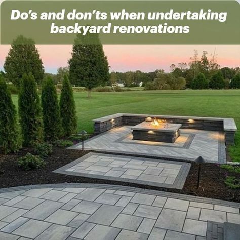 We’ve created a step-by-step guide to help you create an outdoor space you won’t ever want to leave! Hardscaping Ideas, Building A Stone Wall, Paver Patios, Backyard Renovation, Landscape Pavers, Manufactured Stone Veneer, Pavers Backyard, Paver Designs, Patio Pavers Design