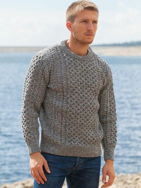 Irish Sweaters, Aran Sweaters, Irish Sweater, Stitching Patterns, Aran Sweater, Fisherman Sweater, Irish Traditions, Boyfriend Style, Merino Wool Sweater